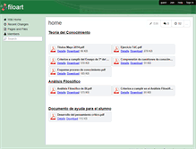 Tablet Screenshot of filoart.wikispaces.com