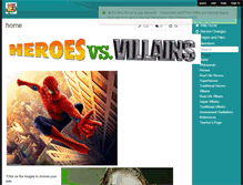 Tablet Screenshot of heroes-and-villains.wikispaces.com