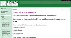 Desktop Screenshot of csdelemmathsupport.wikispaces.com