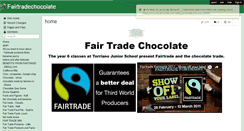 Desktop Screenshot of fairtradechocolate.wikispaces.com