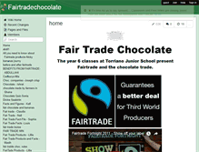 Tablet Screenshot of fairtradechocolate.wikispaces.com