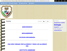 Tablet Screenshot of andersensecundaria.wikispaces.com