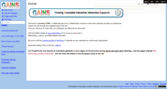 Desktop Screenshot of gains-coaches.wikispaces.com
