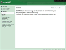 Tablet Screenshot of emat605.wikispaces.com