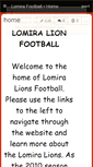 Mobile Screenshot of lomiralionfootball.wikispaces.com