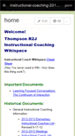 Mobile Screenshot of instructional-coaching-2010-2011.wikispaces.com