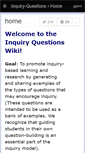 Mobile Screenshot of inquiry-questions.wikispaces.com