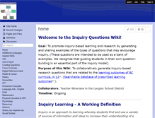 Tablet Screenshot of inquiry-questions.wikispaces.com