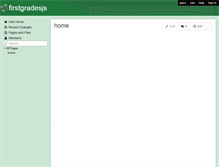 Tablet Screenshot of firstgradesjs.wikispaces.com