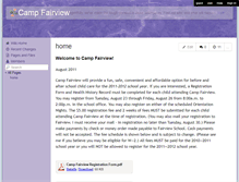 Tablet Screenshot of campfairview.wikispaces.com