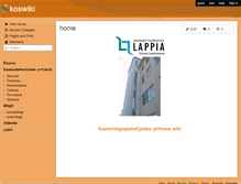 Tablet Screenshot of koswiki.wikispaces.com