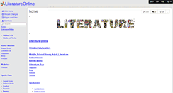 Desktop Screenshot of literatureonline.wikispaces.com