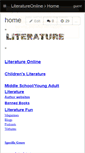 Mobile Screenshot of literatureonline.wikispaces.com