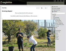 Tablet Screenshot of eagletribe.wikispaces.com