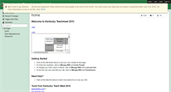 Desktop Screenshot of kentuckyteachmeet2010.wikispaces.com