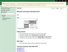 Tablet Screenshot of kentuckyteachmeet2010.wikispaces.com
