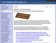 Tablet Screenshot of chadwickinternational.wikispaces.com