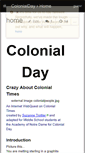 Mobile Screenshot of colonialday.wikispaces.com