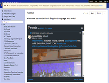 Tablet Screenshot of dps68ela.wikispaces.com