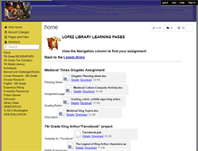 Tablet Screenshot of lopezlibrarylearning.wikispaces.com
