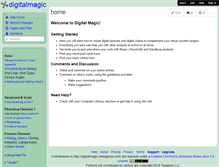 Tablet Screenshot of digitalmagic.wikispaces.com