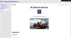 Desktop Screenshot of fitzpatrickhistory.wikispaces.com