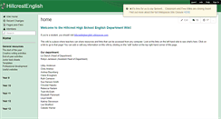 Desktop Screenshot of hillcrestenglish.wikispaces.com