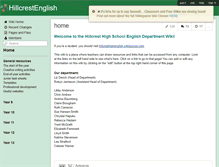 Tablet Screenshot of hillcrestenglish.wikispaces.com