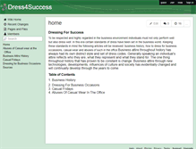 Tablet Screenshot of dress4success.wikispaces.com
