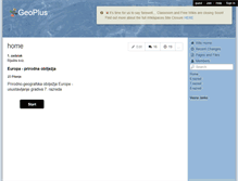 Tablet Screenshot of geoplus.wikispaces.com