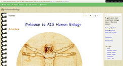 Desktop Screenshot of ais-humanbiology.wikispaces.com