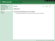 Tablet Screenshot of hbo-physik.wikispaces.com