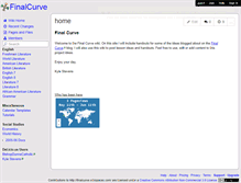 Tablet Screenshot of finalcurve.wikispaces.com