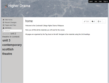 Tablet Screenshot of higherdrama.wikispaces.com