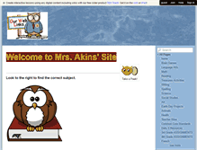 Tablet Screenshot of akinssites.wikispaces.com