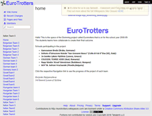 Tablet Screenshot of eurotrotters.wikispaces.com