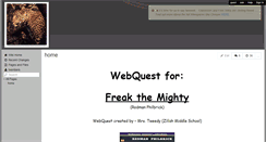 Desktop Screenshot of freakthemightywebquest.wikispaces.com