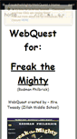 Mobile Screenshot of freakthemightywebquest.wikispaces.com