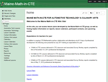 Tablet Screenshot of maine-math-in-cte.wikispaces.com