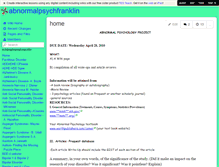 Tablet Screenshot of abnormalpsychfranklin.wikispaces.com