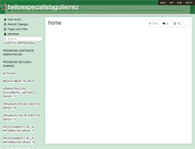 Tablet Screenshot of belloespecialistagutierrez.wikispaces.com