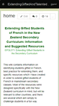 Mobile Screenshot of extendinggiftedandtalented.wikispaces.com