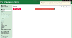 Desktop Screenshot of e-languageexemplars.wikispaces.com
