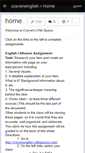 Mobile Screenshot of cravenenglish.wikispaces.com