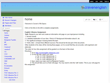 Tablet Screenshot of cravenenglish.wikispaces.com