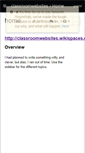 Mobile Screenshot of classroomwebsites.wikispaces.com