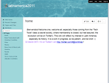 Tablet Screenshot of latinamerica2011.wikispaces.com