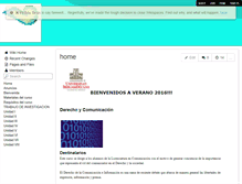 Tablet Screenshot of derechoycomunicacion.wikispaces.com