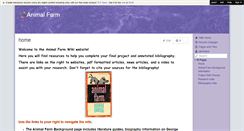 Desktop Screenshot of animalfarmjhhs.wikispaces.com