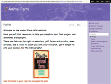 Tablet Screenshot of animalfarmjhhs.wikispaces.com